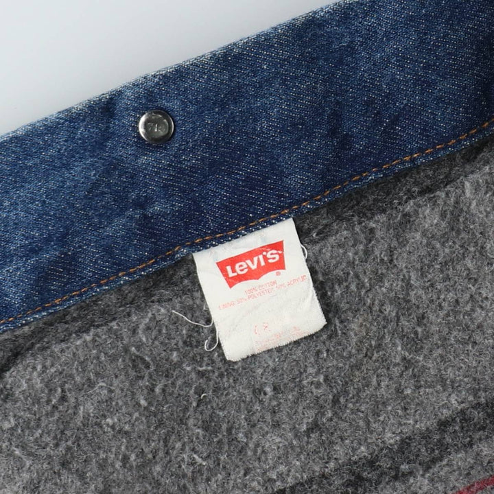 90'S Levi's 71506-0316 Denim Jacket, Made in USA, Men's XXL, Vintage cotton blue type Vintage Second Hand