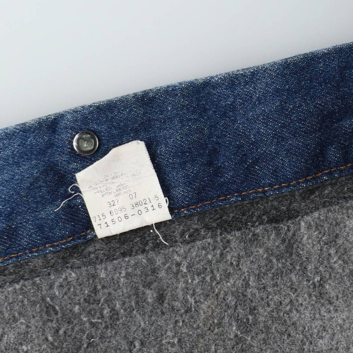 90'S Levi's 71506-0316 Denim Jacket, Made in USA, Men's XXL, Vintage cotton blue type Vintage Second Hand