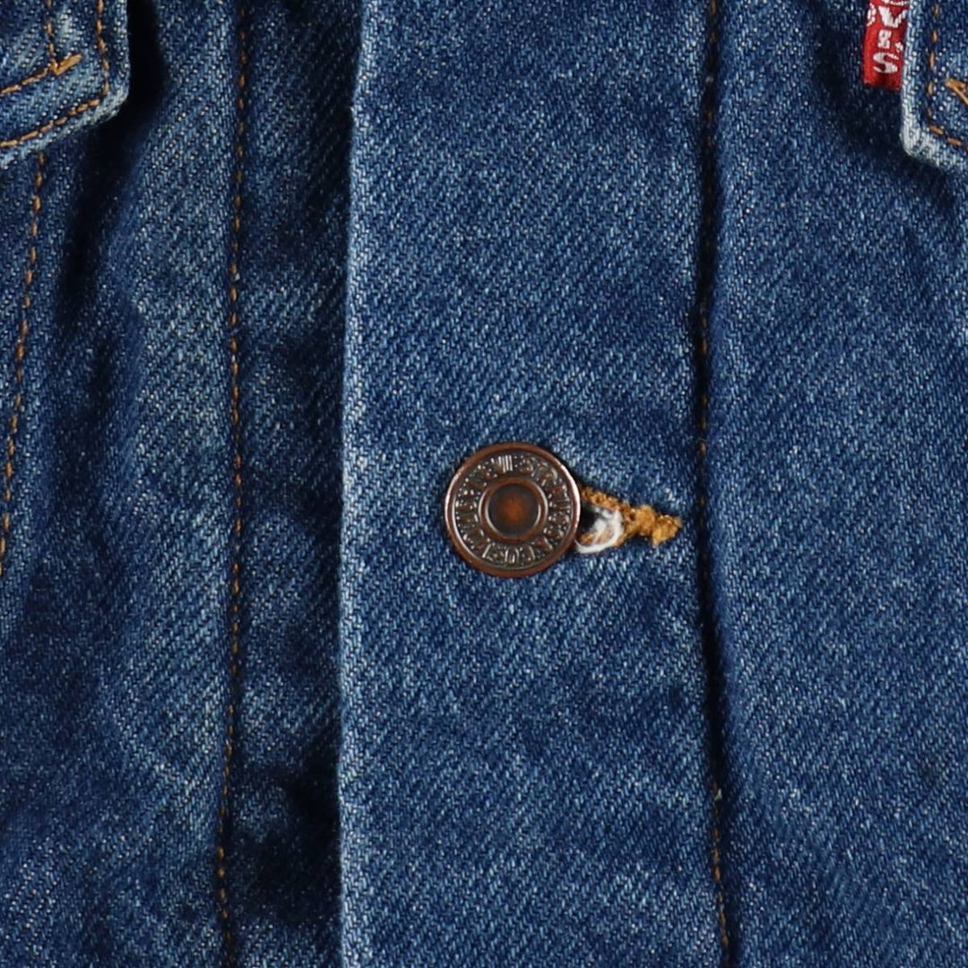 90'S Levi's 71506-0316 Denim Jacket, Made in USA, Men's XXL, Vintage cotton blue type Vintage Second Hand