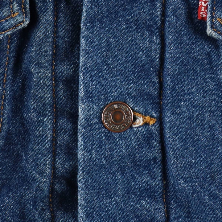 90'S Levi's 71506-0316 Denim Jacket, Made in USA, Men's XXL, Vintage cotton blue type Vintage Second Hand