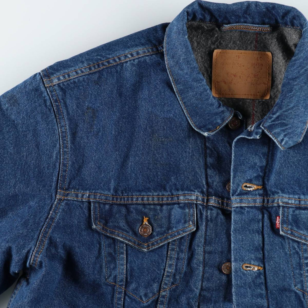 90'S Levi's 71506-0316 Denim Jacket, Made in USA, Men's XXL, Vintage cotton blue type Vintage Second Hand
