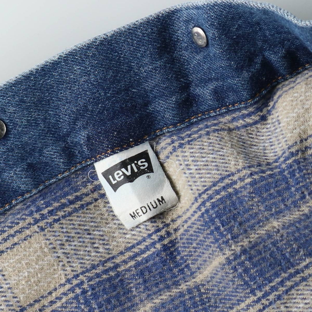 90'S Levi's denim jacket, denim jacket, made in the USA, men's size M, vintage cotton navy blue type Vintage Second Hand