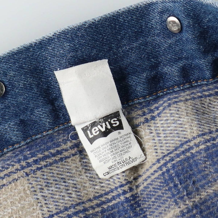 90'S Levi's denim jacket, denim jacket, made in the USA, men's size M, vintage cotton navy blue type Vintage Second Hand