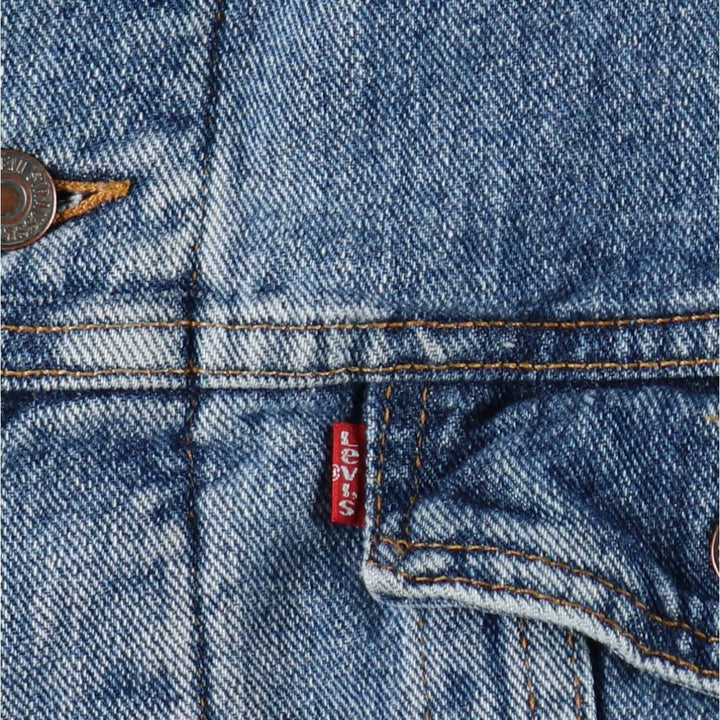1990'S Levi's 70427-4391 Denim Jacket, Made in USA, Men's XL equivalent, Vintage. cotton blue type Vintage Second Hand