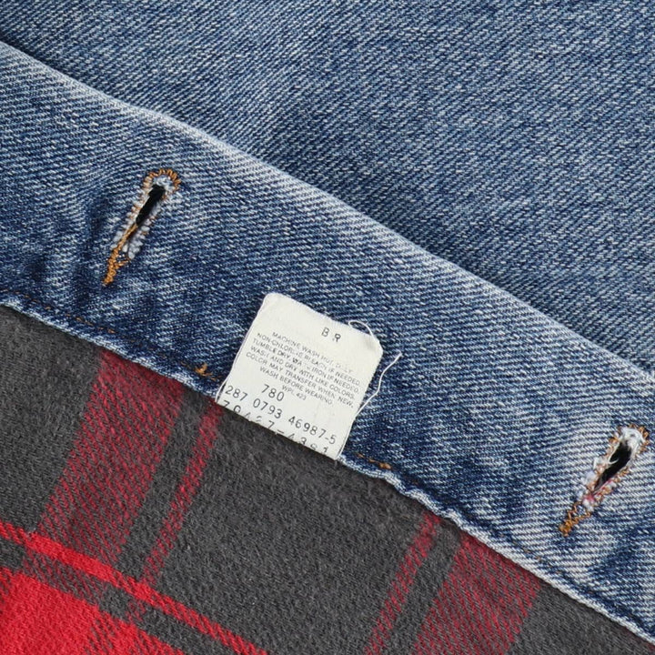 1990'S Levi's 70427-4391 Denim Jacket, Made in USA, Men's XL equivalent, Vintage. cotton blue type Vintage Second Hand