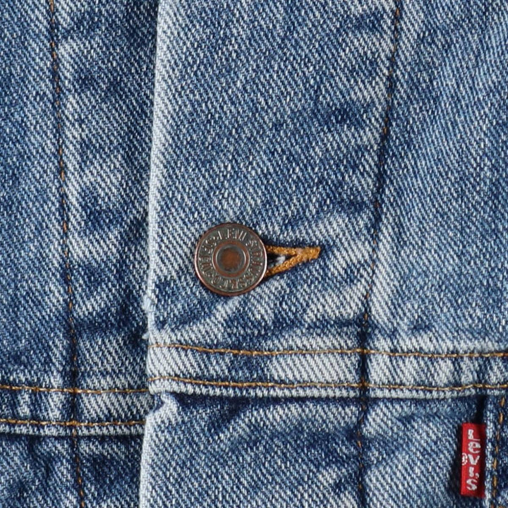 1990'S Levi's 70427-4391 Denim Jacket, Made in USA, Men's XL equivalent, Vintage. cotton blue type Vintage Second Hand