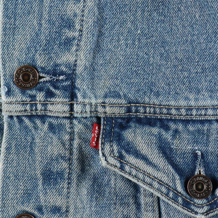 1990'S Levi's 70605-0215 Denim Jacket (Men's Size L equivalent) Vintage cotton blue type Vintage Second Hand