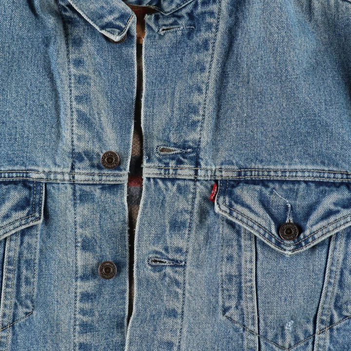 1990'S Levi's 70605-0215 Denim Jacket (Men's Size L equivalent) Vintage cotton blue type Vintage Second Hand