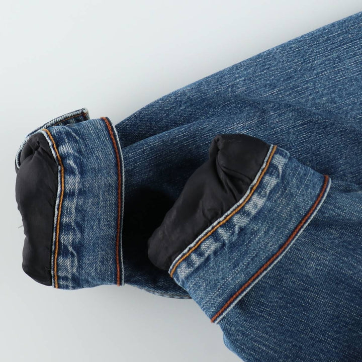 2000'S Levi's Signature padded denim jacket (men's size XL equivalent) cotton blue type Vintage Second Hand