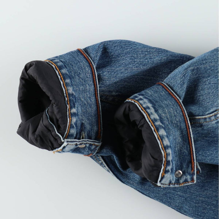 2000'S Levi's Signature padded denim jacket (men's size XL equivalent) cotton blue type Vintage Second Hand