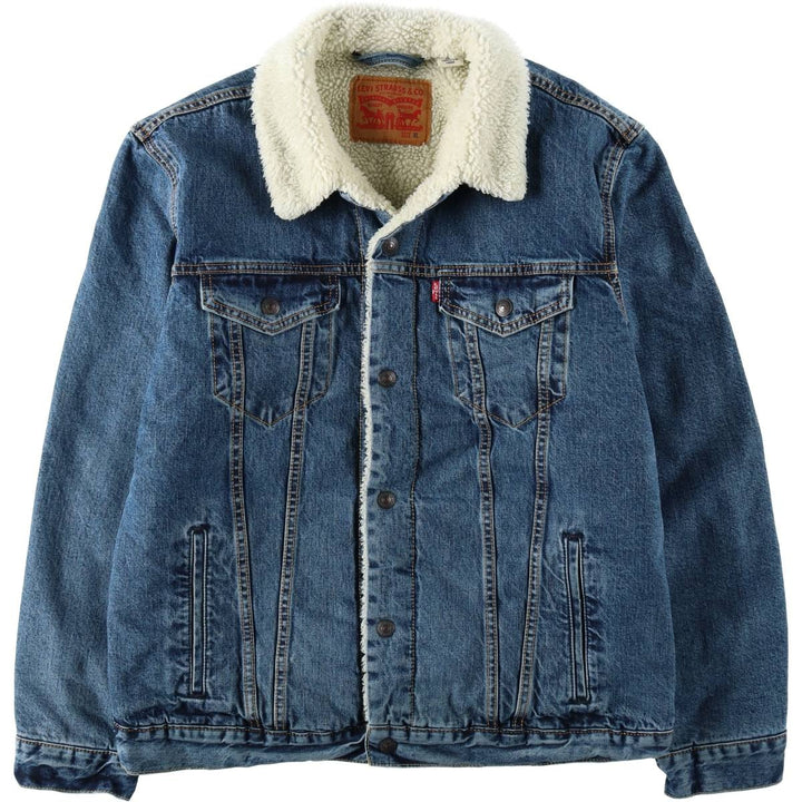 Levi's Padded Denim Jacket, Men's Size XL cotton blue type Vintage Second Hand
