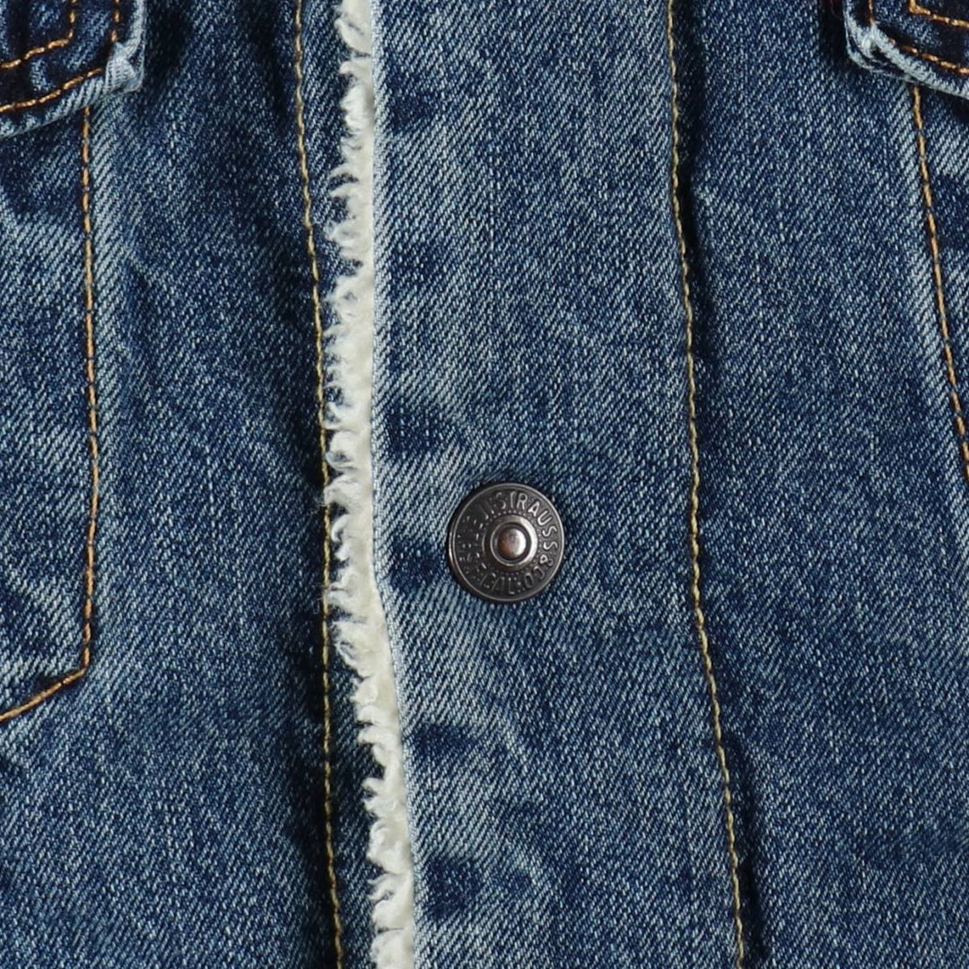 Levi's Padded Denim Jacket, Men's Size XL cotton blue type Vintage Second Hand