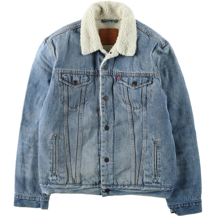 Levi's padded denim jacket, size L, men's cotton blue type Vintage Second Hand