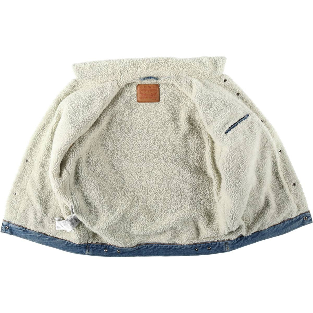 Levi's padded denim jacket, size L, men's cotton blue type Vintage Second Hand