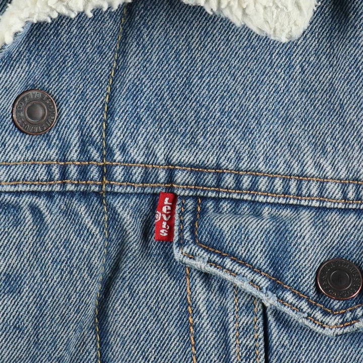 Levi's padded denim jacket, size L, men's cotton blue type Vintage Second Hand