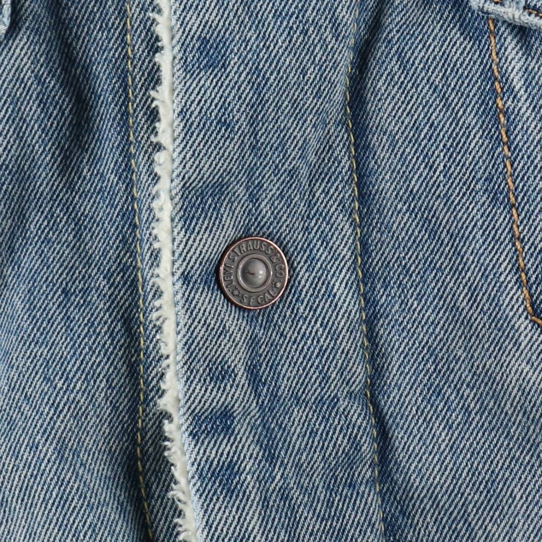 Levi's padded denim jacket, size L, men's cotton blue type Vintage Second Hand