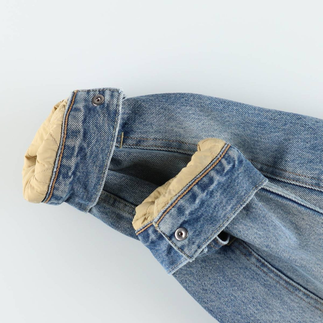 Levi's padded denim jacket, size L, men's cotton blue type Vintage Second Hand