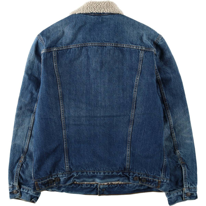 Levi's 70598 Padded Denim Boa Jacket, Men's Size L (approx.) cotton blue type Vintage Second Hand