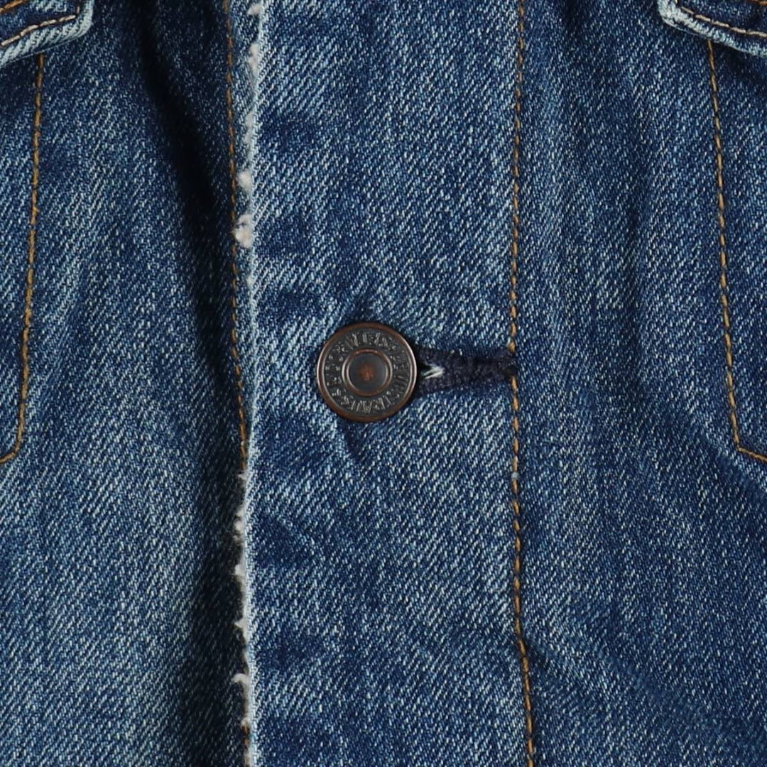Levi's 70598 Padded Denim Boa Jacket, Men's Size L (approx.) cotton blue type Vintage Second Hand