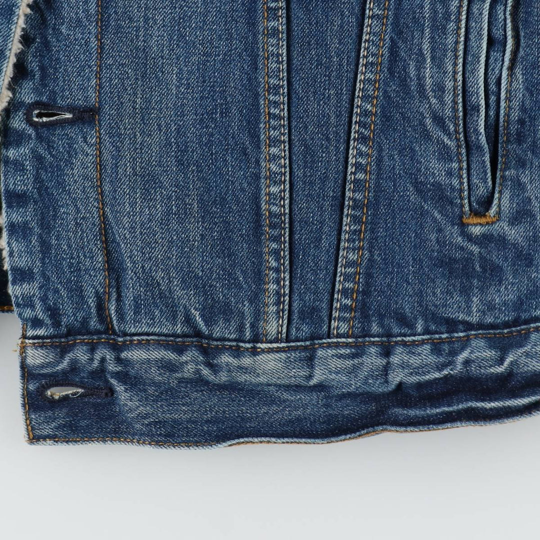 Levi's 70598 Padded Denim Boa Jacket, Men's Size L (approx.) cotton blue type Vintage Second Hand