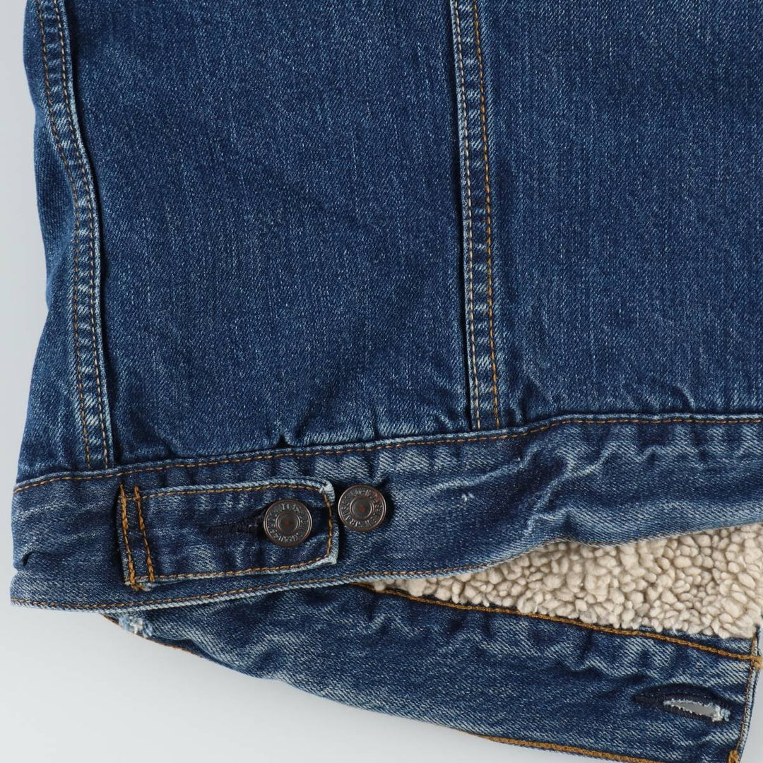 Levi's 70598 Padded Denim Boa Jacket, Men's Size L (approx.) cotton blue type Vintage Second Hand