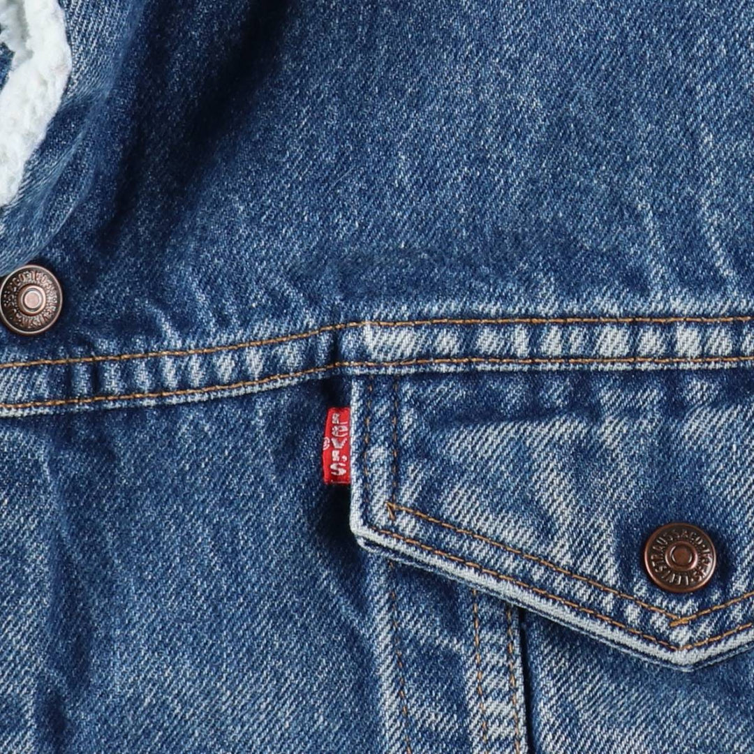 90'S Levi's Padded Denim Jacket, Men's Size XL, Vintage unclear blue type Vintage Second Hand