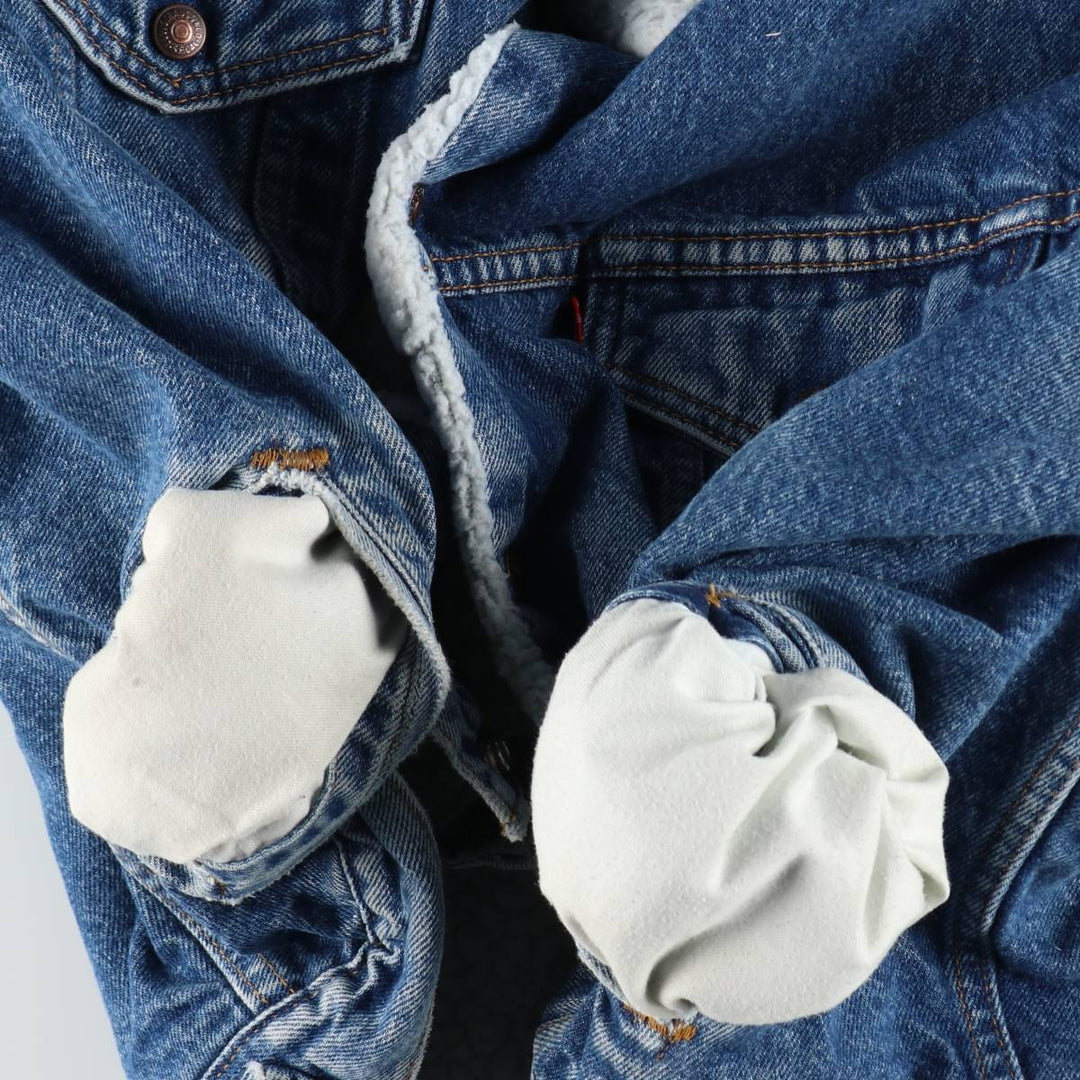 90'S Levi's Padded Denim Jacket, Men's Size XL, Vintage unclear blue type Vintage Second Hand