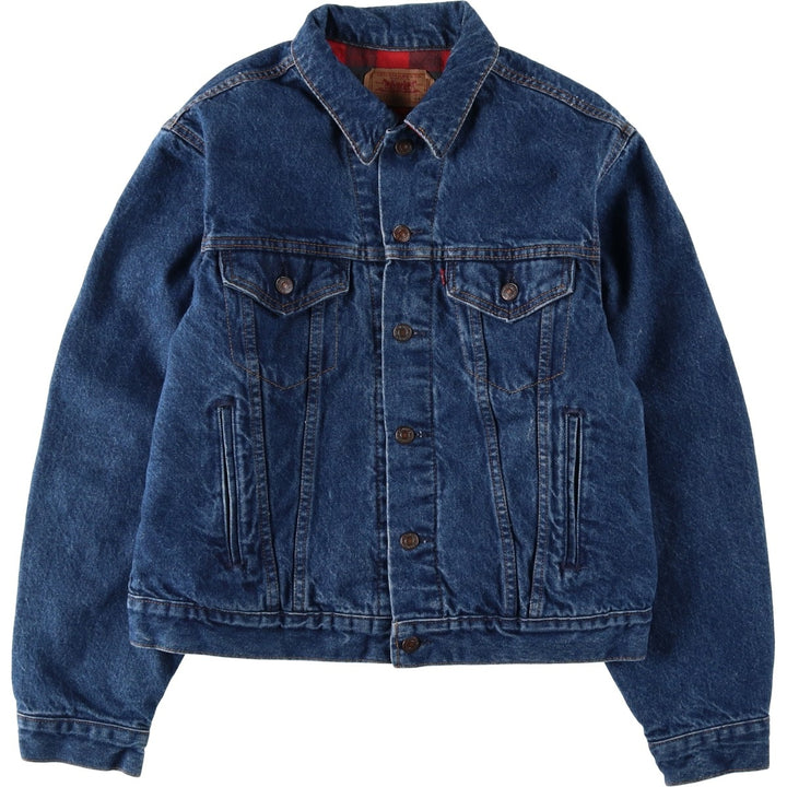 90'S Levi's 70411-0816 Denim Jacket, Made in USA, Men's Size L, Vintage cotton blue type Vintage Second Hand