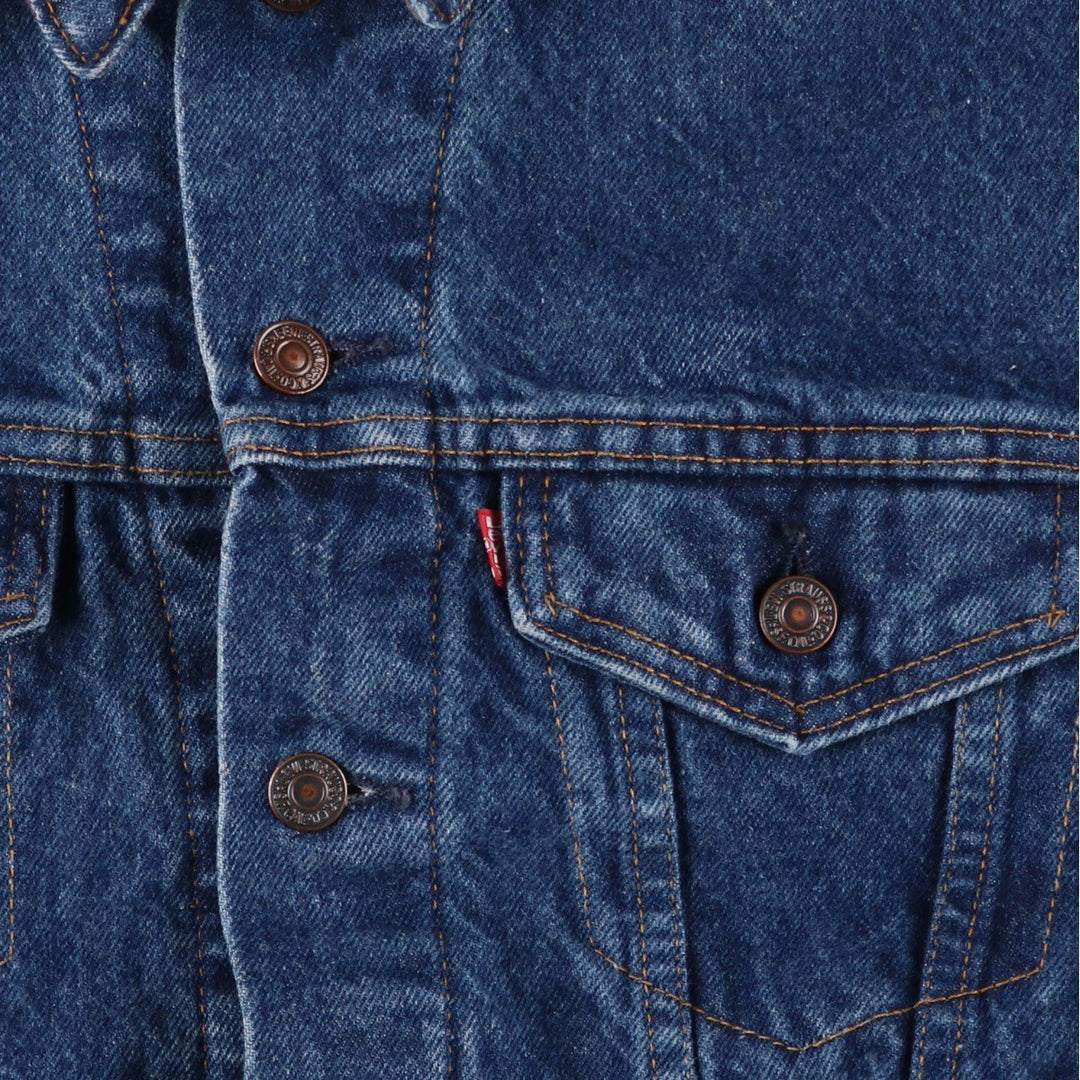 90'S Levi's 70411-0816 Denim Jacket, Made in USA, Men's Size L, Vintage cotton blue type Vintage Second Hand