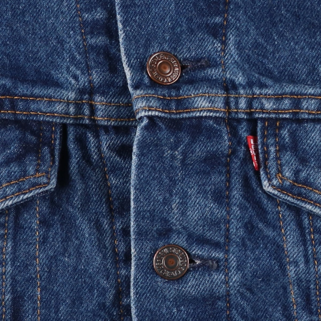 90'S Levi's 70411-0816 Denim Jacket, Made in USA, Men's Size L, Vintage cotton blue type Vintage Second Hand