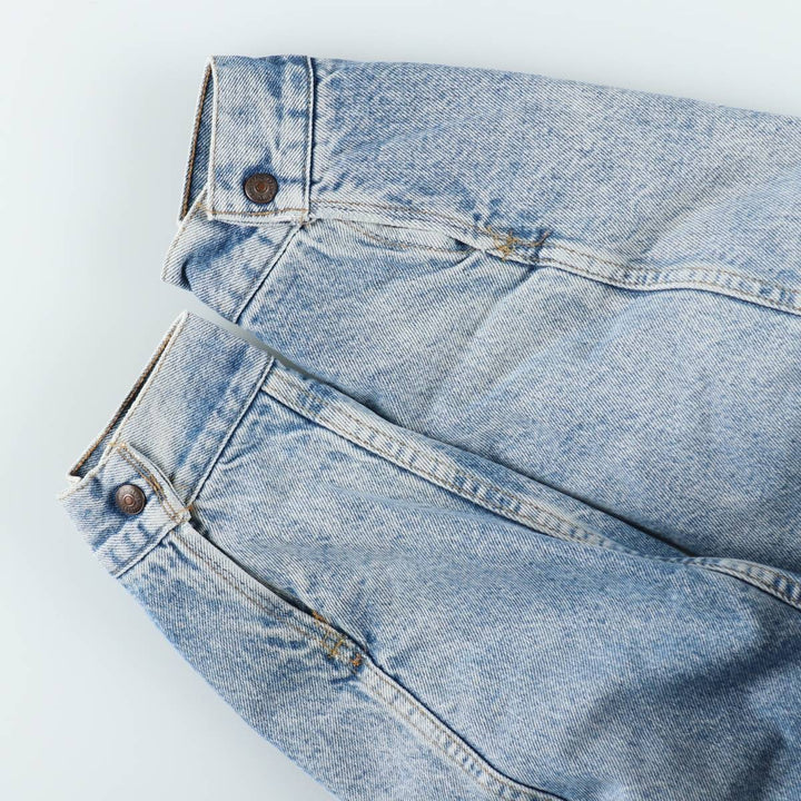 80s-90'S Levi's 70608-0216 Padded Denim Boa Jacket, Made in USA, Men's XL equivalent, Vintage cotton blue type Vintage Second Hand