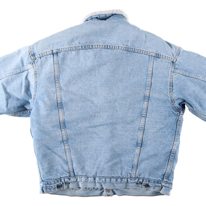 80s-90'S Levi's 70609-0214 Padded Denim Boa Jacket, Made in USA, Men's Size M (Equivalent), Vintage cotton blue type Vintage Second Hand