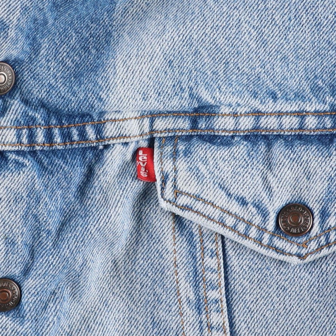 80s-90'S Levi's 70609-0214 Padded Denim Boa Jacket, Made in USA, Men's Size M (Equivalent), Vintage cotton blue type Vintage Second Hand