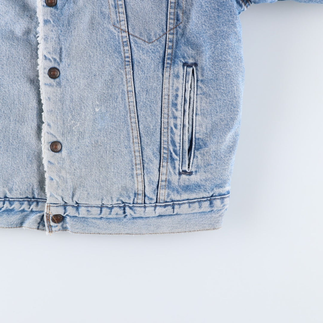 80s-90'S Levi's 70609-0214 Padded Denim Boa Jacket, Made in USA, Men's Size M (Equivalent), Vintage cotton blue type Vintage Second Hand