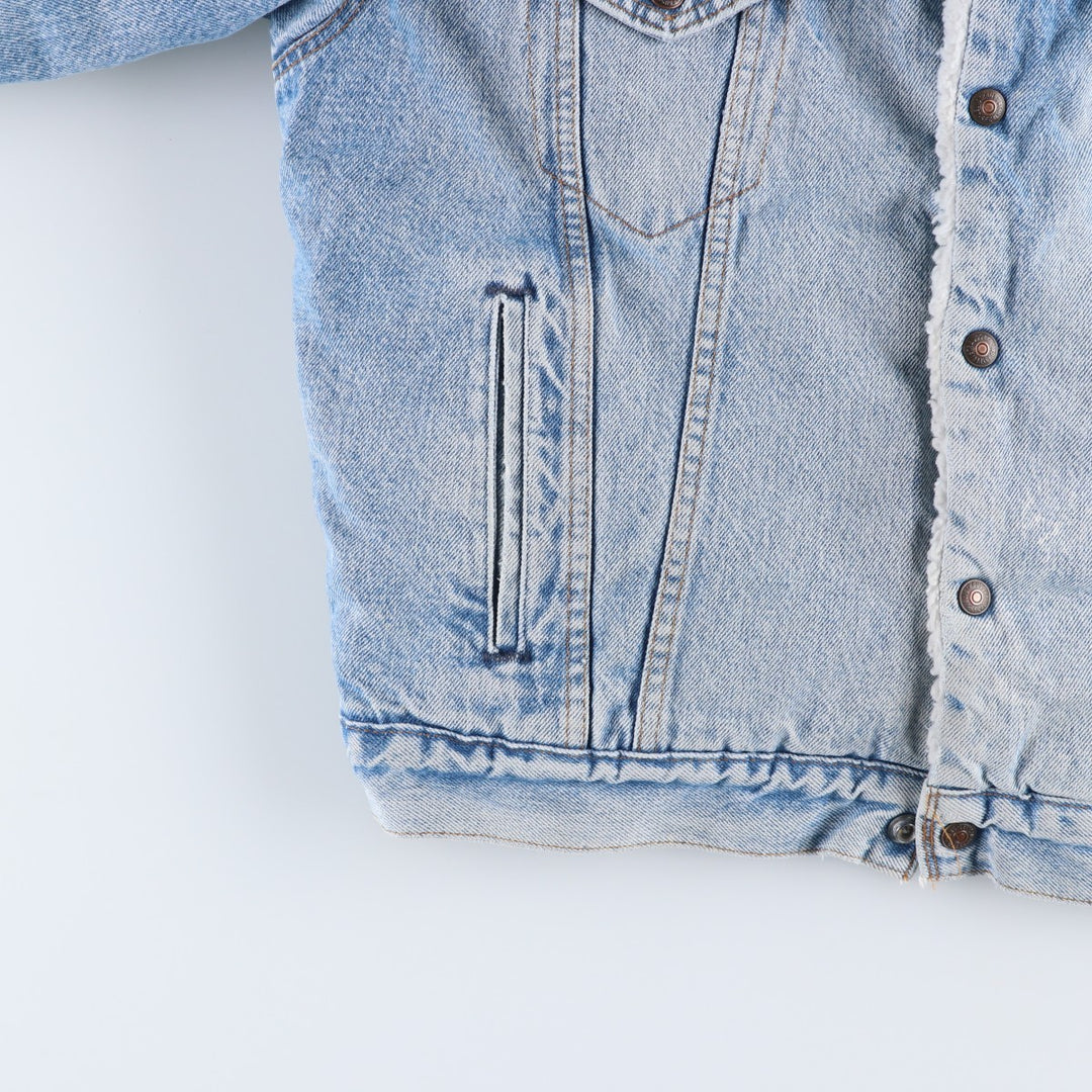 80s-90'S Levi's 70609-0214 Padded Denim Boa Jacket, Made in USA, Men's Size M (Equivalent), Vintage cotton blue type Vintage Second Hand