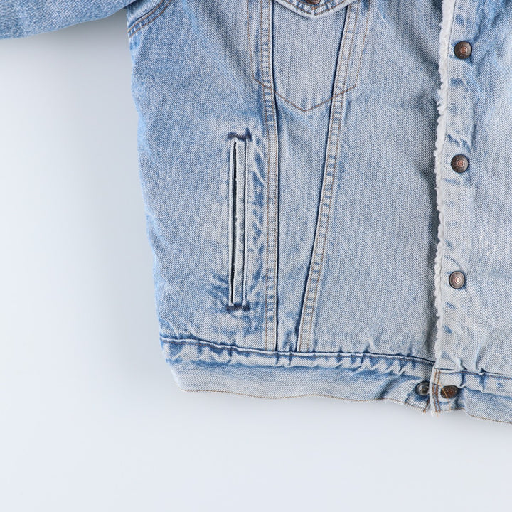 80s-90'S Levi's 70609-0214 Padded Denim Boa Jacket, Made in USA, Men's Size M (Equivalent), Vintage cotton blue type Vintage Second Hand