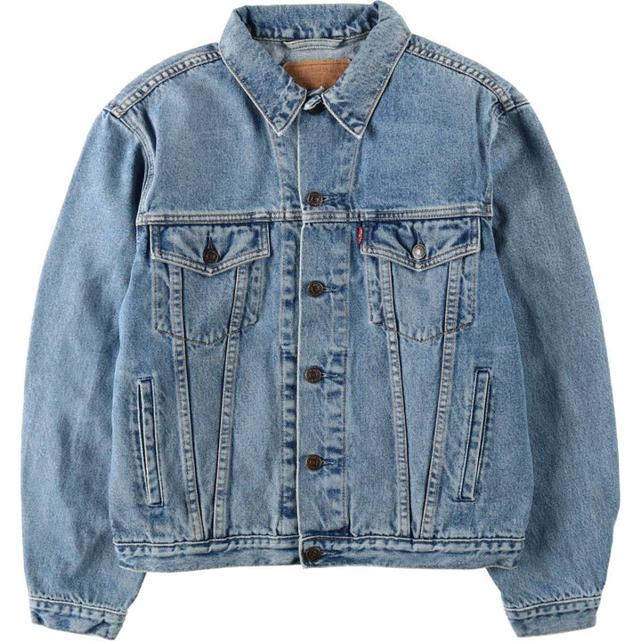 90'S Levi's 70503-0214 Denim Jacket, Men's Size Medium, Vintage cotton blue type Vintage Second Hand