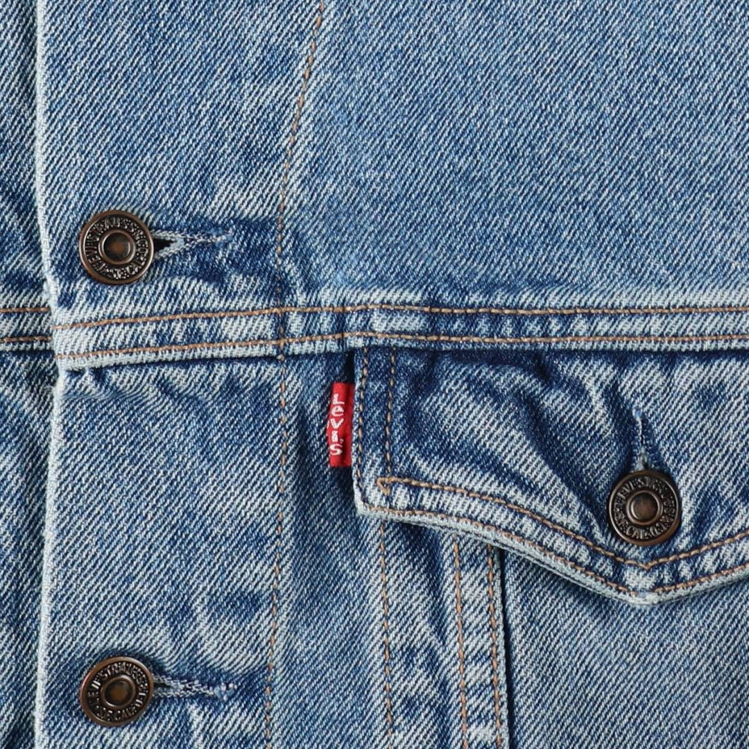 90'S Levi's 70503-0214 Denim Jacket, Men's Size Medium, Vintage cotton blue type Vintage Second Hand