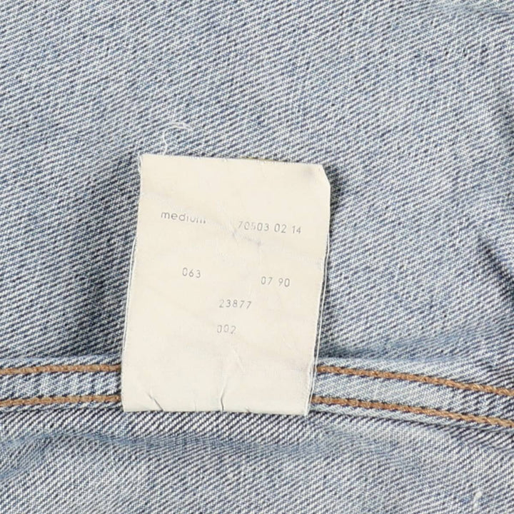 90'S Levi's 70503-0214 Denim Jacket, Men's Size Medium, Vintage cotton blue type Vintage Second Hand