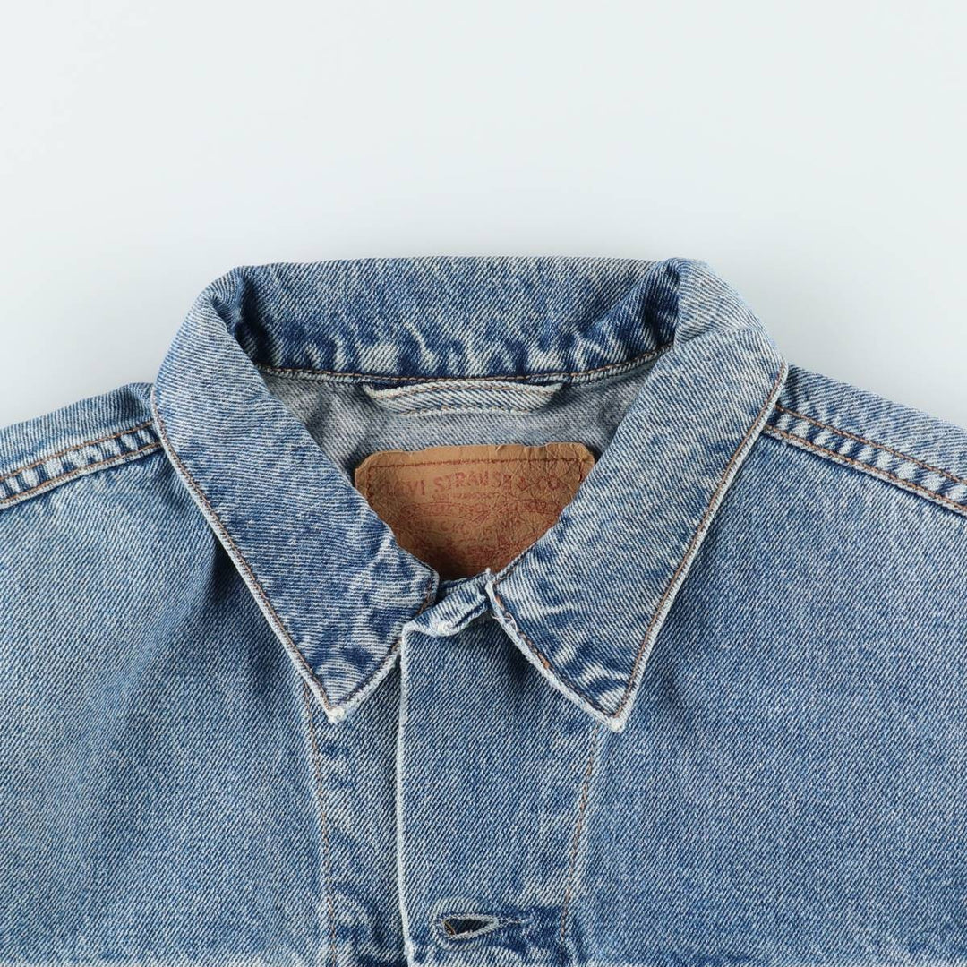 90'S Levi's 70503-0214 Denim Jacket, Men's Size Medium, Vintage cotton blue type Vintage Second Hand