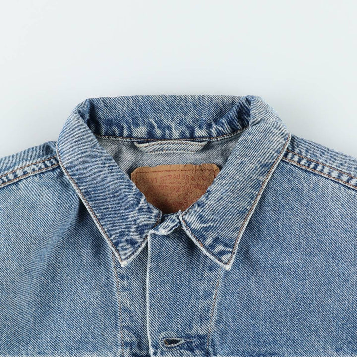 90'S Levi's 70503-0214 Denim Jacket, Men's Size Medium, Vintage cotton blue type Vintage Second Hand