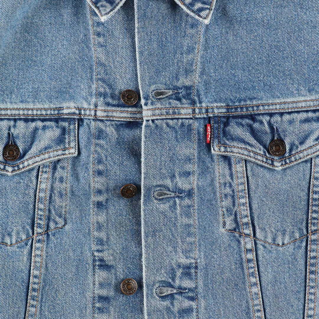 90'S Levi's 70503-0214 Denim Jacket, Men's Size Medium, Vintage cotton blue type Vintage Second Hand
