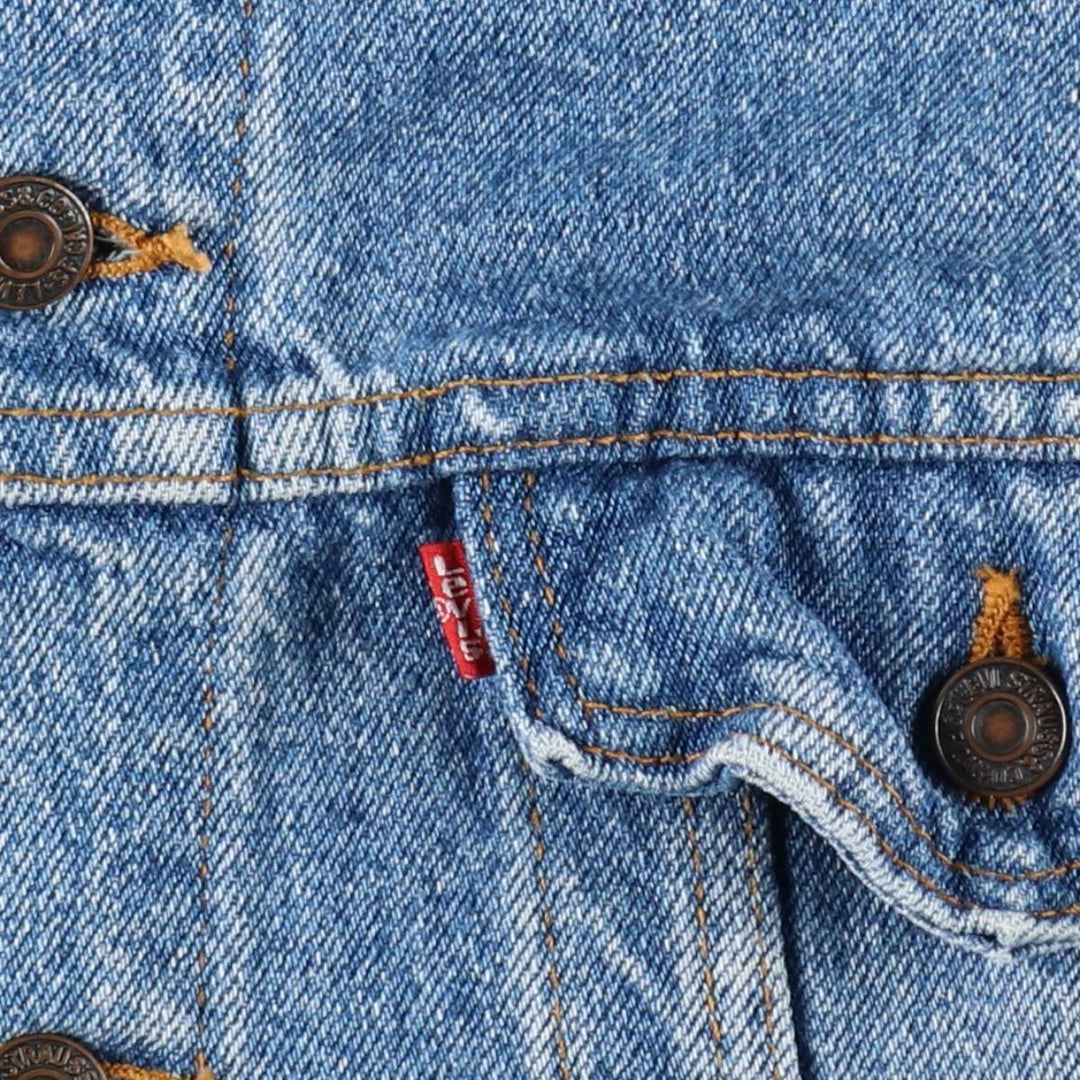 1990'S Levi's 70507-4890 Hard Rock Cafe Denim Jacket, Made in USA, Men's Size S (approx.), Vintage cotton blue type Vintage Second Hand