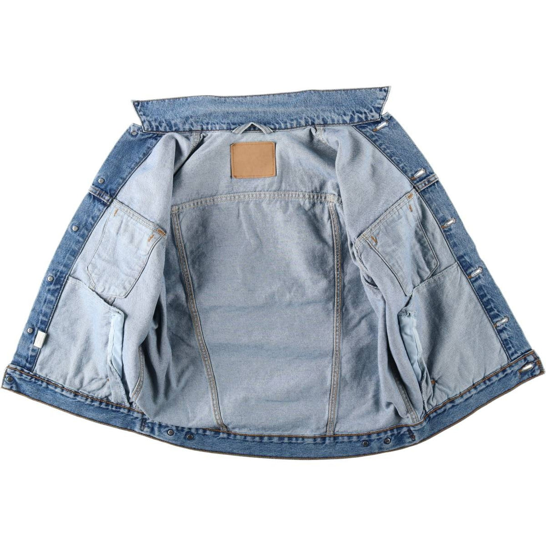 90'S Levi's 70507-0389 denim jacket, made in the USA, men's size L, vintage cotton blue type Vintage Second Hand