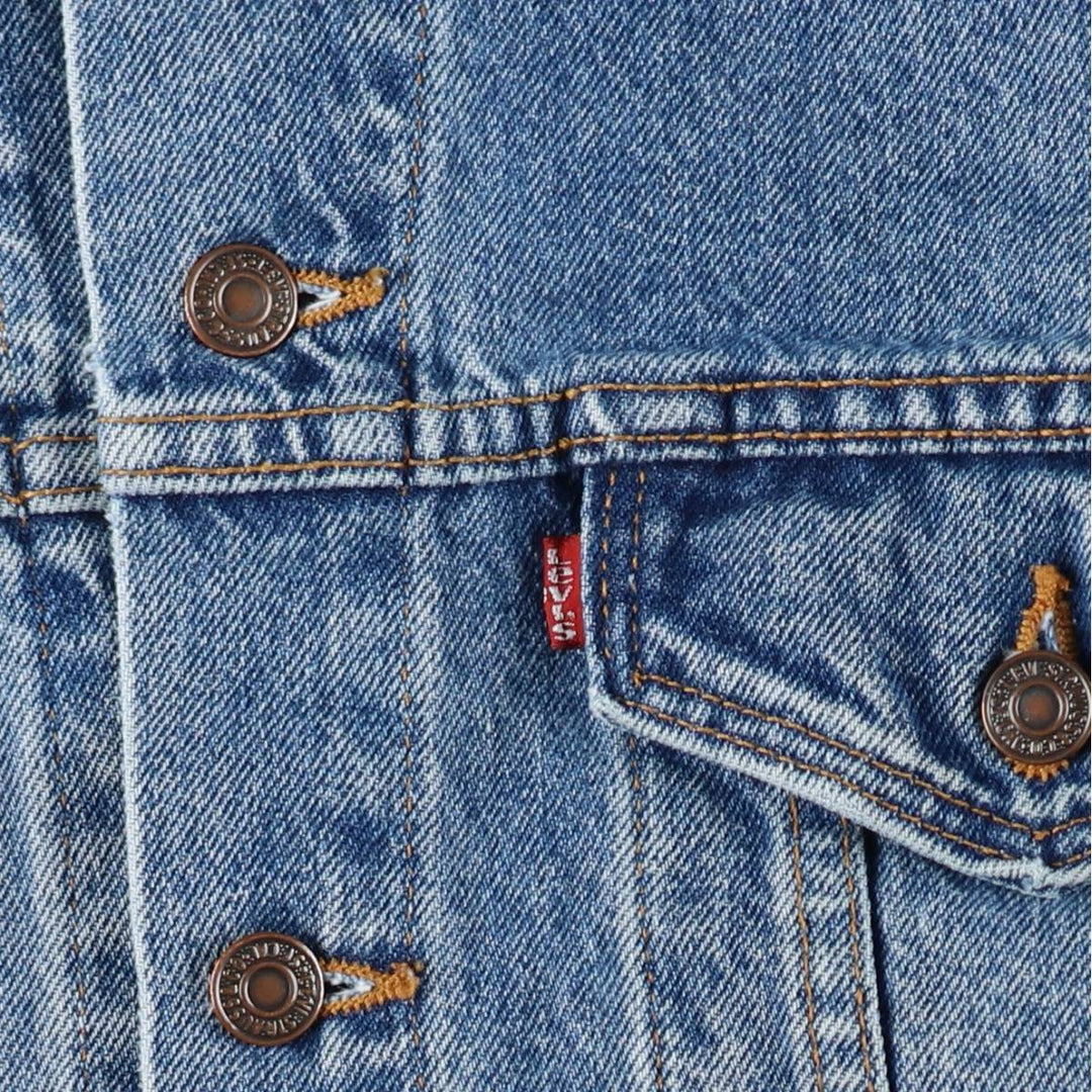 90'S Levi's 70507-0389 denim jacket, made in the USA, men's size L, vintage cotton blue type Vintage Second Hand