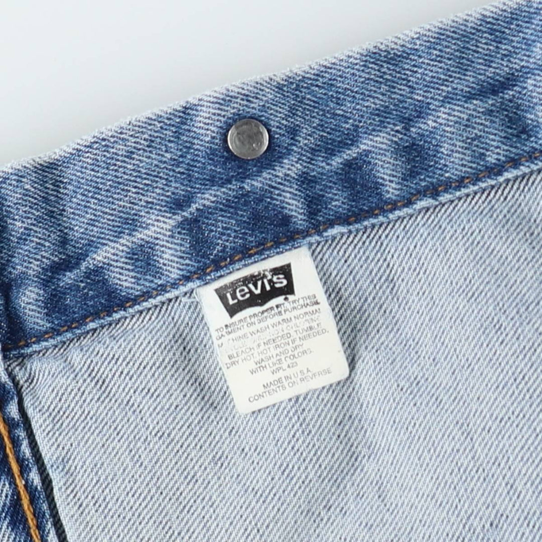 90'S Levi's 70507-0389 denim jacket, made in the USA, men's size L, vintage cotton blue type Vintage Second Hand