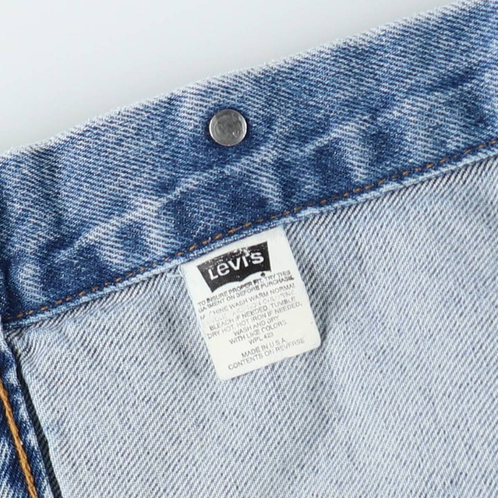 90'S Levi's 70507-0389 denim jacket, made in the USA, men's size L, vintage cotton blue type Vintage Second Hand