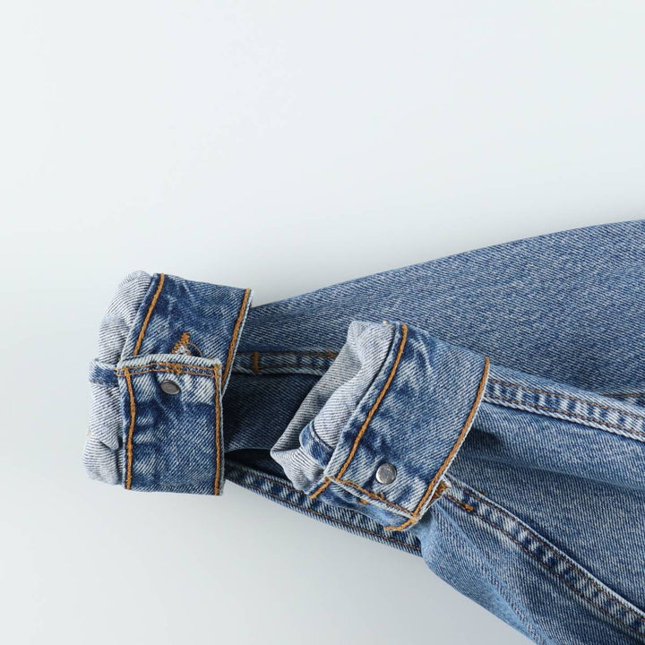90'S Levi's 70507-0389 denim jacket, made in the USA, men's size L, vintage cotton blue type Vintage Second Hand