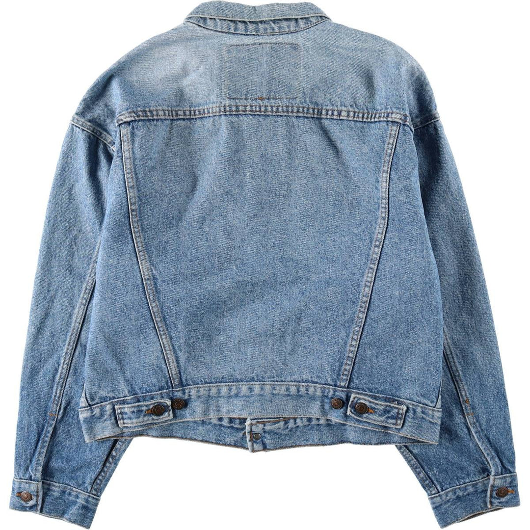 90'S Levi's 70598-4891 Large Patch Denim Jacket, Made in USA, Men's M, Vintage cotton blue type Vintage Second Hand