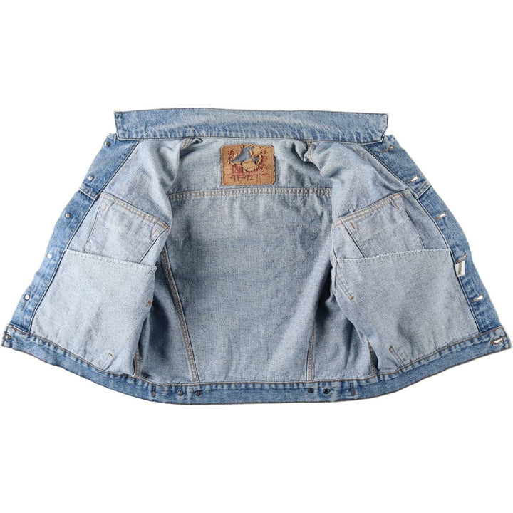 90'S Levi's 70598-4891 Large Patch Denim Jacket, Made in USA, Men's M, Vintage cotton blue type Vintage Second Hand
